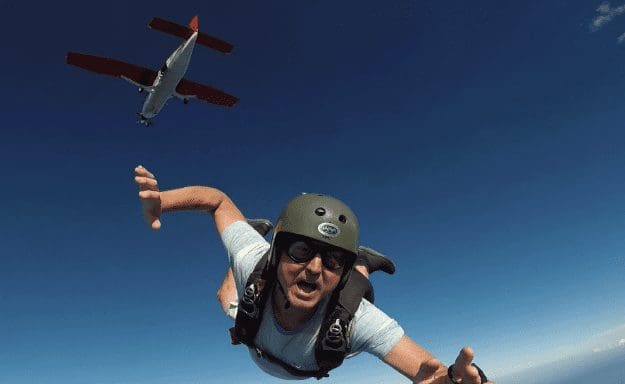 divorce is like skydiving