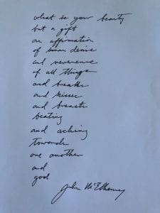 love poem handwritten