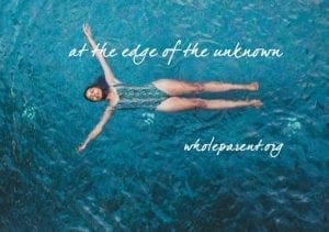 woman at the edge of the unknown