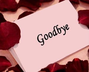 saying goodbye to move on