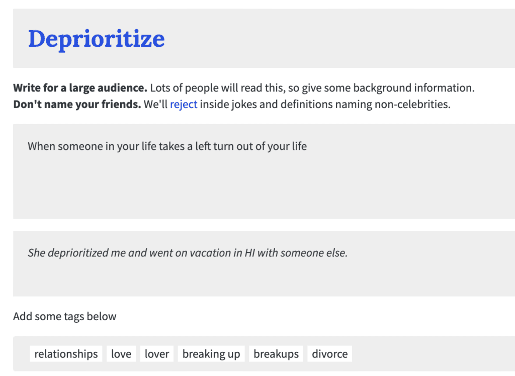 deprioritize - definition