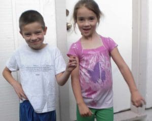 my two kids Jason and Claire